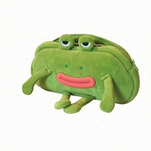 Astuccio rana peluche verde - rana,