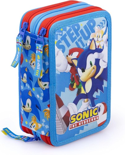 Sonic astuccio scuola zip - astuccio, 3